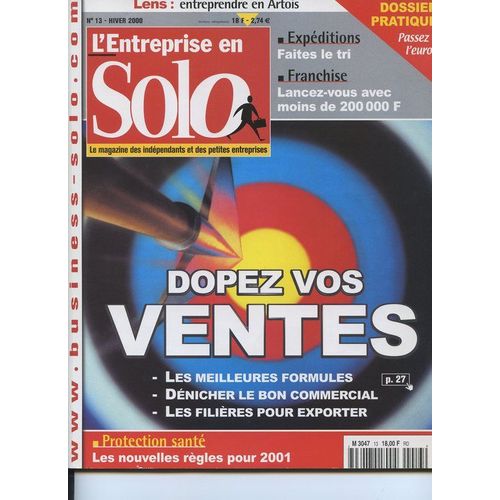 L'entreprise En Solo  N° 13 : Dopez Vos Ventes