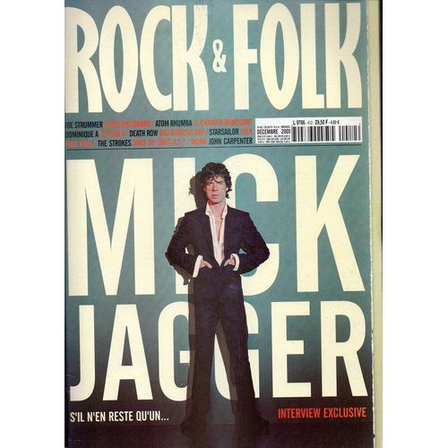 Rock And Folk N° 412 : Mick Jagger S'il N'en Reste Qu'un...