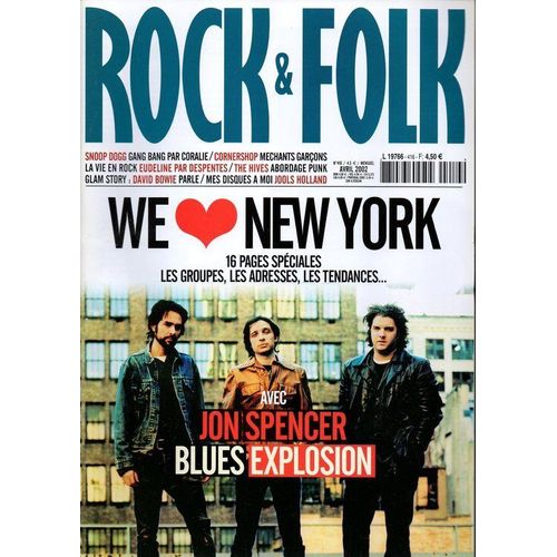 Rock And Folk N° 416 : We Love New York Avec Jon Spencer, Blues Explosion