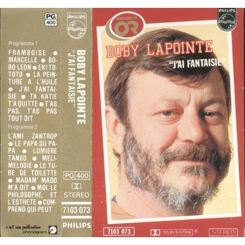 Boby Lapointe // J'ai Jalousie // K7 Audio