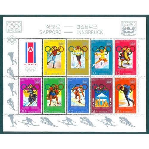 Coree Du Nord - Jeux Olympiques - Sapporo / Innsbruck - 1978.