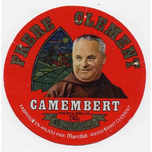 Etiquette De Fromage - Camembert Frère Clément