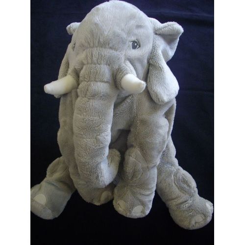 Doudou Éléphant  Elefant  Klappar Ikéa  Peluche Gris 30 Cm Assis