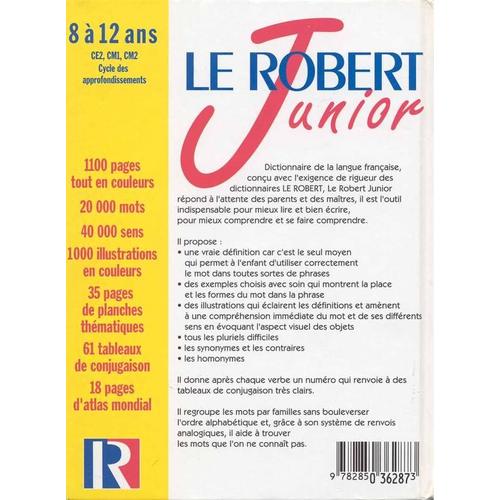 Dictionnaire Le Robert Junior du CE à la 6ème