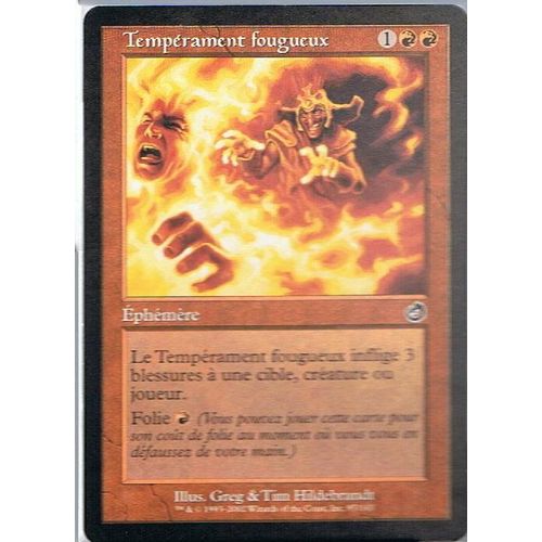 Tempérament Fougueux  - Magic Mtg - Tourment 97 - C