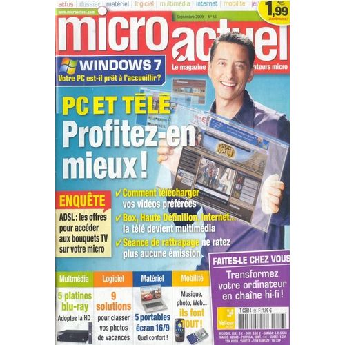 Micro Actuel  N° 56 : Pc & Tele Profitez - En Mieux