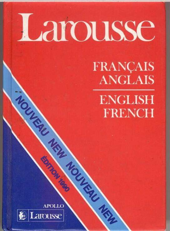 Dictionnaire Français-Anglais Apollo - English-French dictionary Apollo
