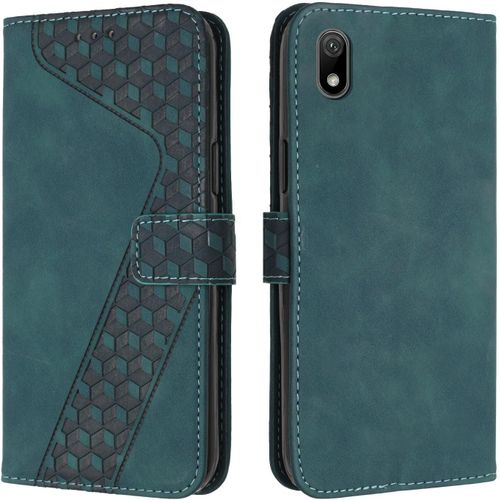 Coque Pour Huawei Y5 2019, ¿¿Tui Housse Protection En Cuir Pu [Pochette De Portefeuille] [Magn¿¿Tique], Antichoc Etui ¿¿ Rabat Pour Huawei Y5 2019 / Honor 8s (Vert)