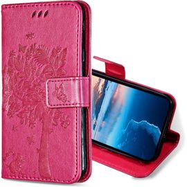 Coque Pour Honor 90 Lite 5g, Etui Protection Housse Premium En Cuir Pu, Antichoc ¿¿Tui ¿¿ Rabat Portefeuille Flip Case Pour Honor 90 Lite 5g (Rose Vif)