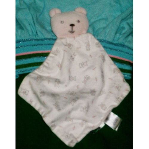 Ours Doudou Plat Blanc Et Rose Cocoon La Redoute