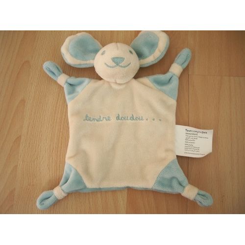 Doudou Koala Ours Souris Tcf Tout Compte Fait /  Bleu Et Beige