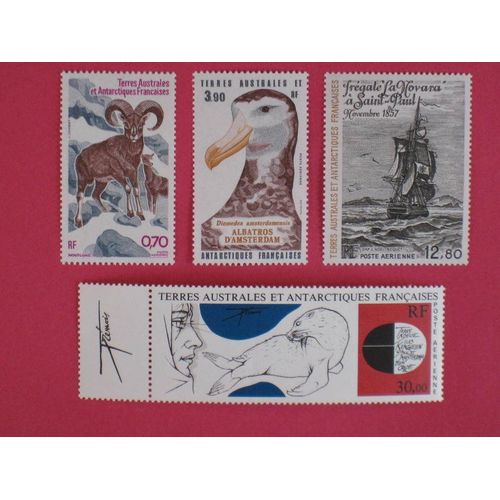 Taaf 1985  Poste Aérienne - Yvert 86 À 89