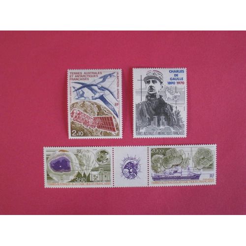 Taaf 1991 Poste Aérienne - Série Complète (Yvert 115-117a-118)
