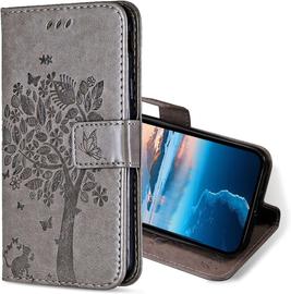 Coque Pour Realme 7 Pro, Etui Protection Housse Premium En Cuir Pu, Antichoc ¿¿Tui ¿¿ Rabat Portefeuille Flip Case Pour Realme 7 Pro (Gris)