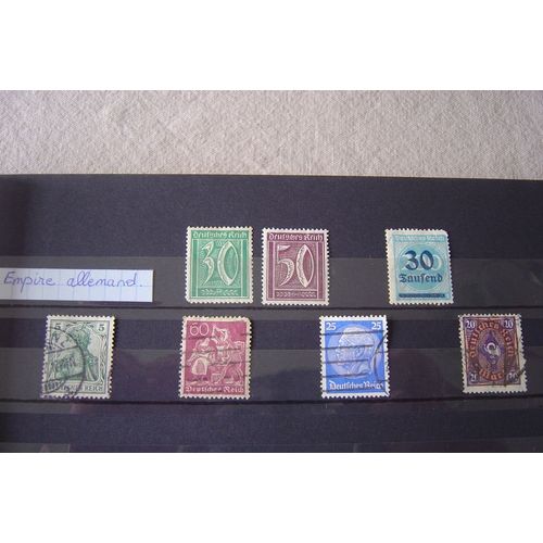 7 Timbres Anciens Empire Allemand