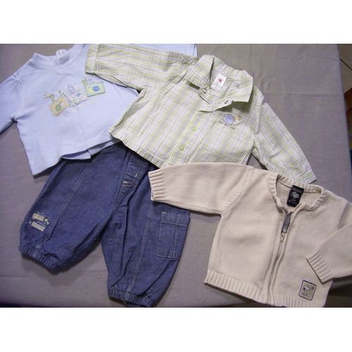 Lot De Vêtements Bébé Garçon Taille 3 Mois De Marques Absorba, H&m, Dpam, Kitchoun, Tex