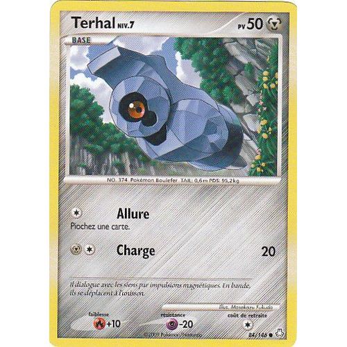 Carte Pokemon Terhal Niv 7 Pv 50 84/146