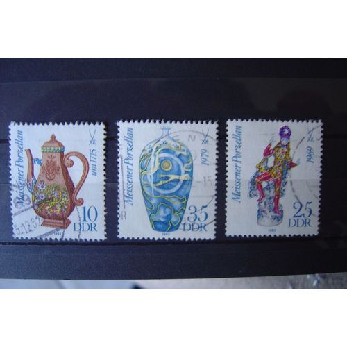 3 Timbres Porcelaine Ex-R.D.A