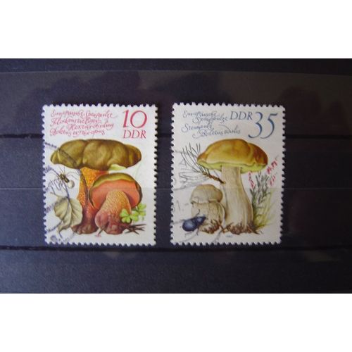 2 Timbres Champignons Ex-R.D.A