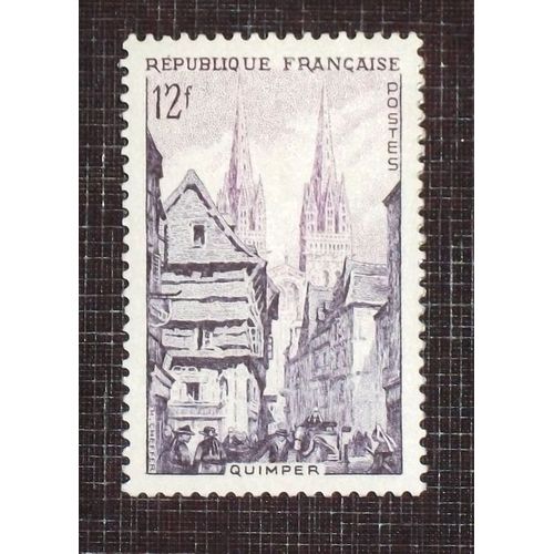 France N° 979 Neuf Sans Charnière De 1954 - 12f « Série Touristique : Quimper, La Rue Kéréon »
