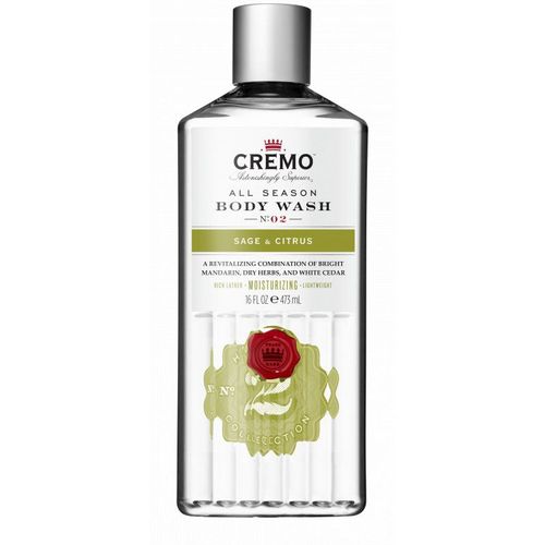 Pack De 3 - Cremo - Gel Douche Sauge Et Agrumes Hydratant & Revitalisant 473ml 