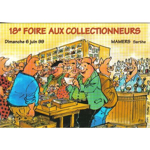 Carte Postale Louarn Malo Foire Aux Collectionneurs Mamers 1999