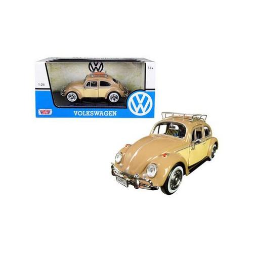 Volkswagen Coccinelle Marron Avec Galerie 1/24 Motormax