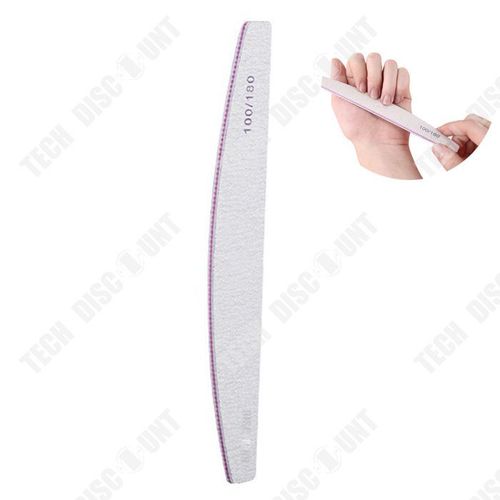 Td® Lime À Ongles Professionnelle Lavable Double Face 100/180 Lime À Ongles Réutilisable À La Maison Et Au Salon De Coiffure Multicolore