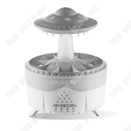 TD® Simulation de goutte d'eau Humidificateur intelligent de grande capacité Atomiseur de brume volcanique Diffuseur d'arôme