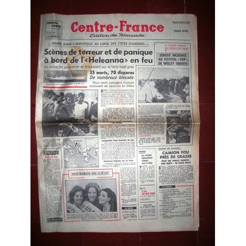 Centre France 1971  N° 18 : Scènes De Terreur Et De Panique À Bord De L'heleanna En Feu 35 Morts,70 Disparus