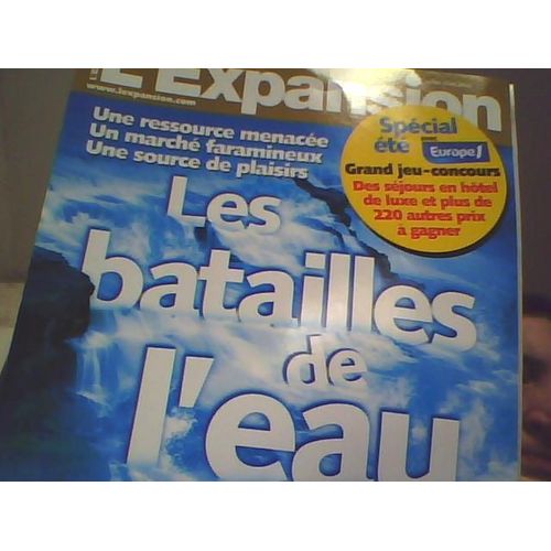 L'expansion  N° 710 : Les Batailles De L'eau
