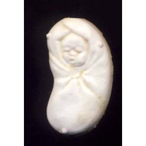 Fève Blanche En Plastique Jésus