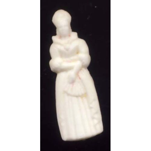 Fève Blanche En Plastique Marquise