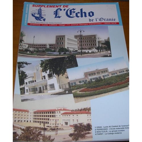 L'écho De L'oranie  N° 283 : Supplément Photos De Classe En Algérie