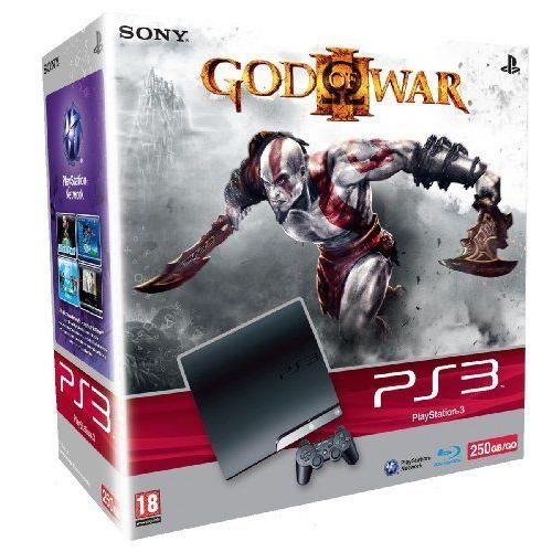 Sony Pack Console Ps3 Slim 250 Go + God Of War Iii