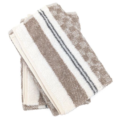 Lot De 2 Torchons De Cuisine Pur Coton 50x50 Cm Formentera Beige
