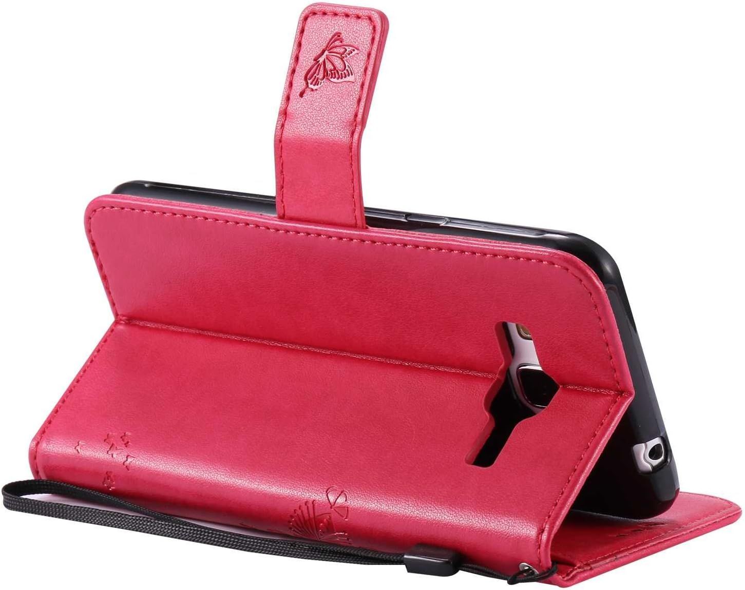 Coque Pour Galaxy J3 2016, Etui En Cuir Pu Portefeuille, Ant... - 7