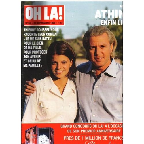 Oh La !  N° 53 : 1999 Line Renaud/Catherine Deneuve/Aznavour/Garou/Richard Cocciante/Helene Sefara/Banderas/Griffith/Celine Dion (2p)/Marie Gillain/Brosnan/Benitez/Lazure/