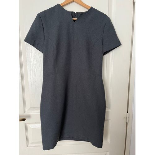 Robe Gris Foncé 36-38 Manche Courte