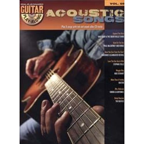 Guitar Play-Along Vol 69 : Acoustic Songs (+ 1 Cd) - Guitare - Hal Leonard