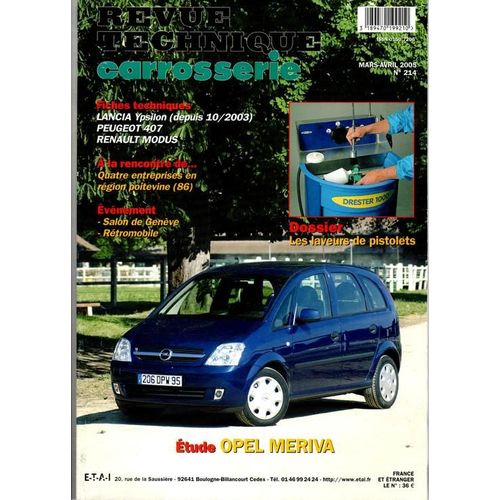 Revue Technique Carrosserie  N° 214 : Opel Meriva