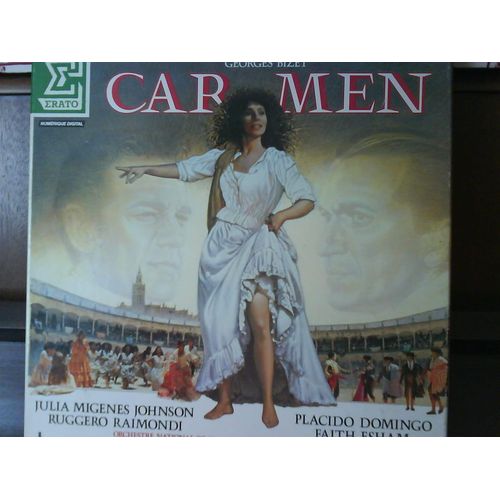 Disque Vinyle 33t Carmen. Extraits. Par L'orchestre National De France Sous La Direction De Lorin Maazel. Avec Julia Migenes Johnson, Placido Domingo, Ruggero Raimondi Et Faith Esham