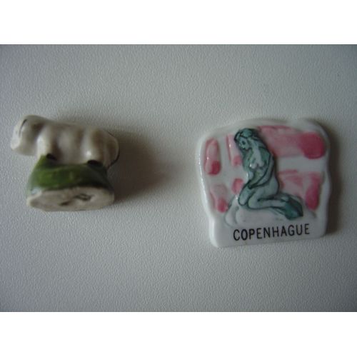 Lot De 2 Feves Copenhague Et Animal