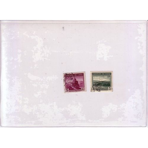 Chili , Lot De 2 Timbres De 1953