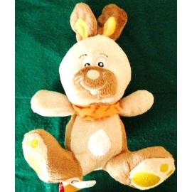 Peluche doudou Sac a main lapin blanc Fizzy carotte 26 cm chez