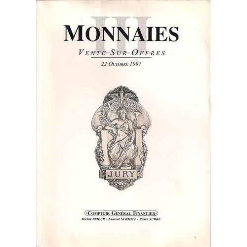 Monnaies Vente Sur Offres 22 Octobre 1997