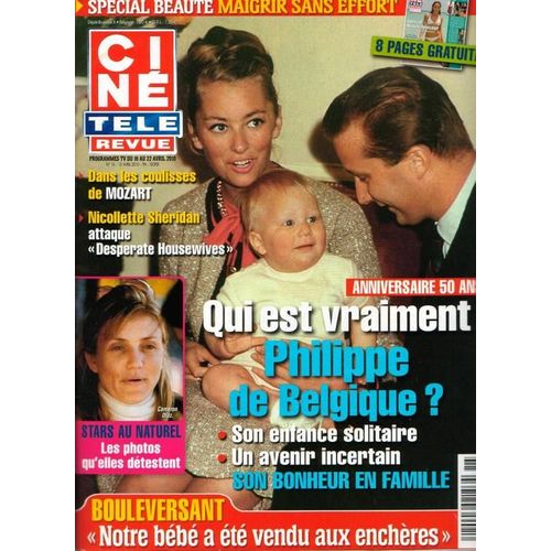 Cinetelerevue Belge  N° 15 : Philippe De Belgique / Nicollette Sheridan / Mozart  Michelangelo Loconte / Whitney Houston / Matt Damon / Film Adele Blanc-Sec