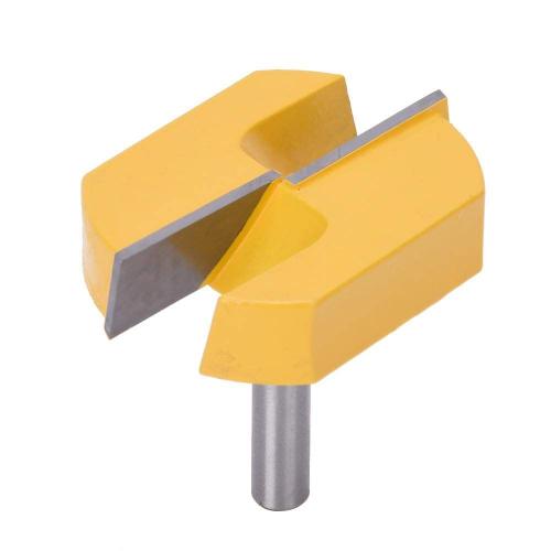 Dalle aplatissant le peu de routeur outil de travail du bois de raboteuse 8x57mm routeur bas planant la coupe de fraisage de travail du bois fraise defonceuse Router Bits Surface Rabotage Bits