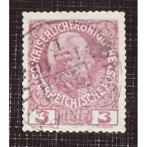 Autriche N° 103 Oblitéré De 1908-13 - 3h Lie De Vin « Joseph Ii »
