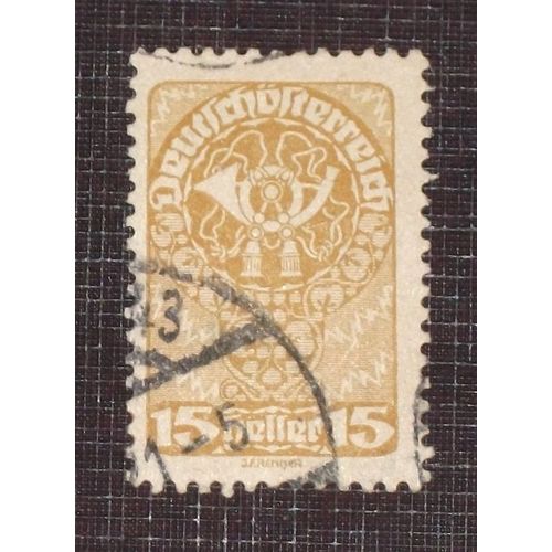 Autriche N° 194 Oblitéré De 1919 - 15h Bistre « Corps De Chasse »